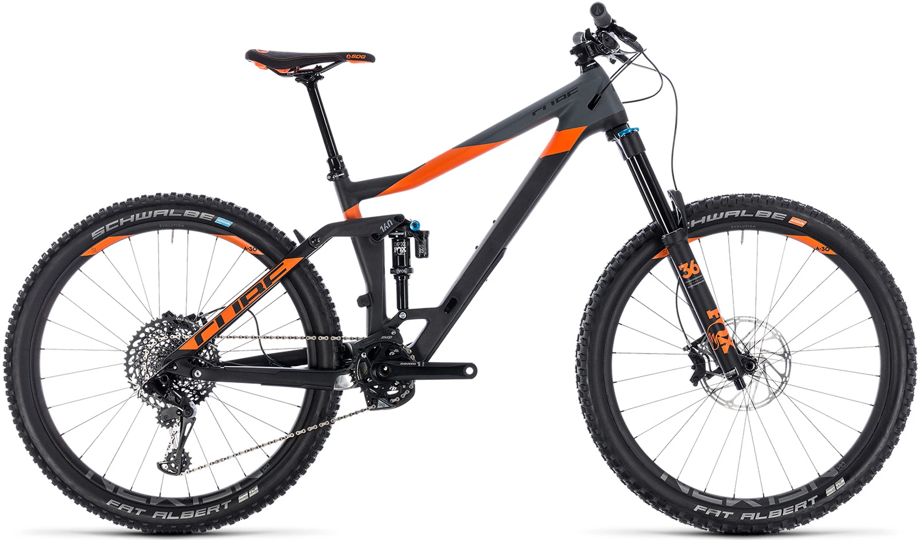 Vélo VTT Cube 2018 Stereo 160 C:62 TM 27.5