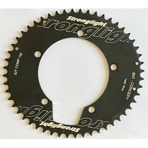Plateau STRONGLIGHT BIO CONCEPT CT2 130mm 52 Dents Extérieur 10/11v. Noir Oval Time Trial CLM TT